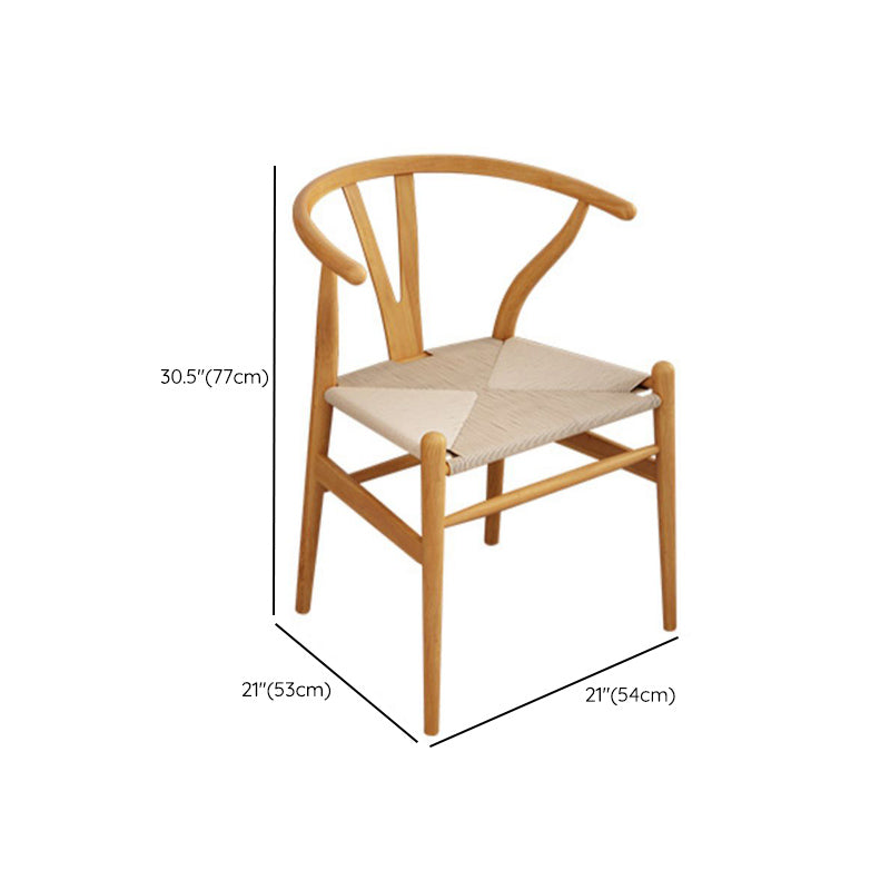 Modern Dining Set 1/4/5/6/7 Pcs Rectangle Solid Wood Dining Table and Armless Chairs