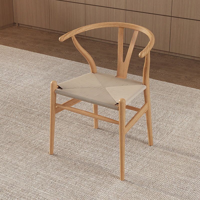 Modern Dining Set 1/3/4/5/6/7 Pcs Solid Wood Dining Table and Chairs in Natural