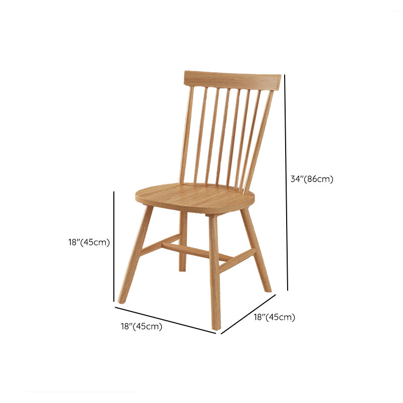 Modern Dining Set 1/3/4/5/6/7 Pcs Solid Wood Dining Table and Chairs in Natural