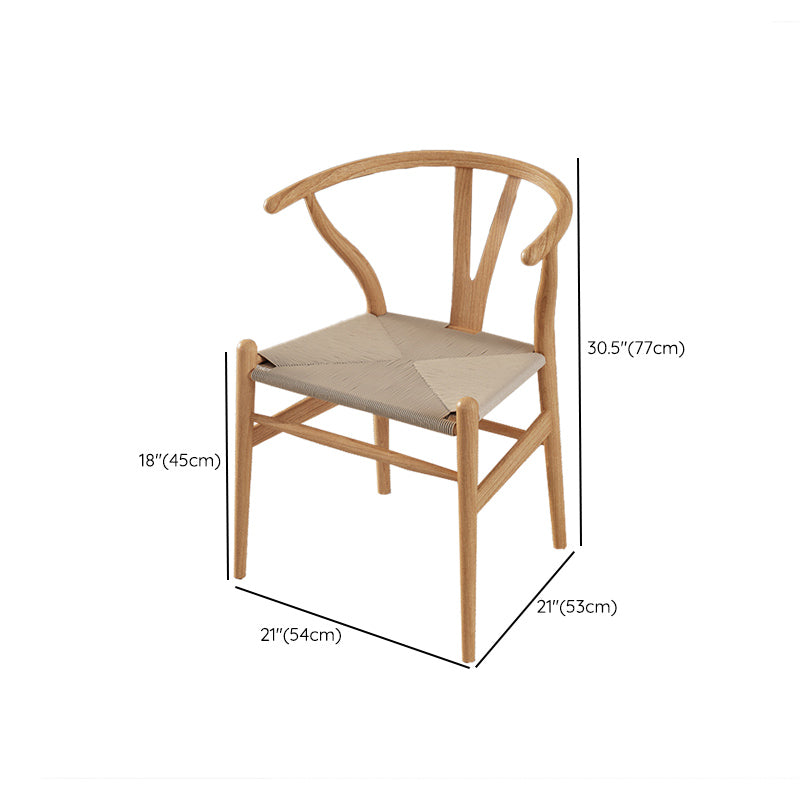 Modern Dining Set 1/3/4/5/6/7 Pcs Solid Wood Dining Table and Chairs in Natural