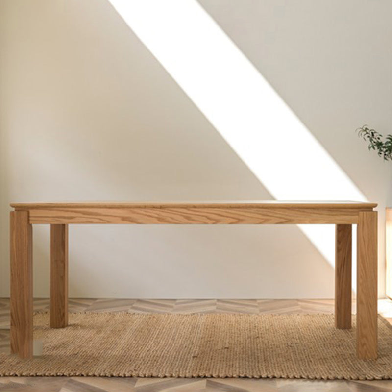 Contemporary 1/4/5 Pieces Furniture Rectangle Solid Wood Dining Set in Natural