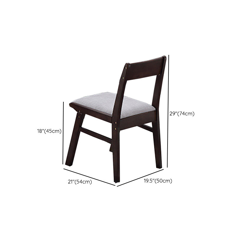 Traditional 1/2/5/6 Pieces Furniture Solid Wood Rectangle Dining Table Set in Brown