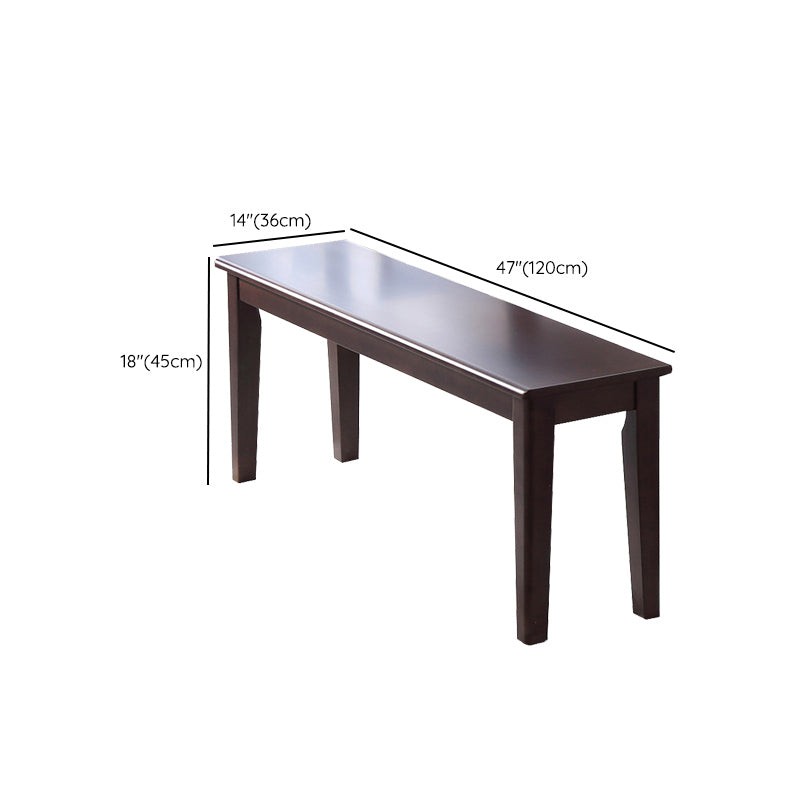 Traditional 1/2/5/6 Pieces Furniture Solid Wood Rectangle Dining Table Set in Brown