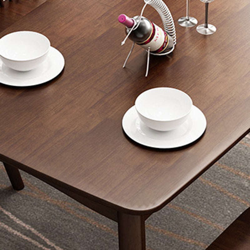 Contemporary 1/2/5/7 Pieces Furniture Rectangle Solid Wood Dining Room Set for Home