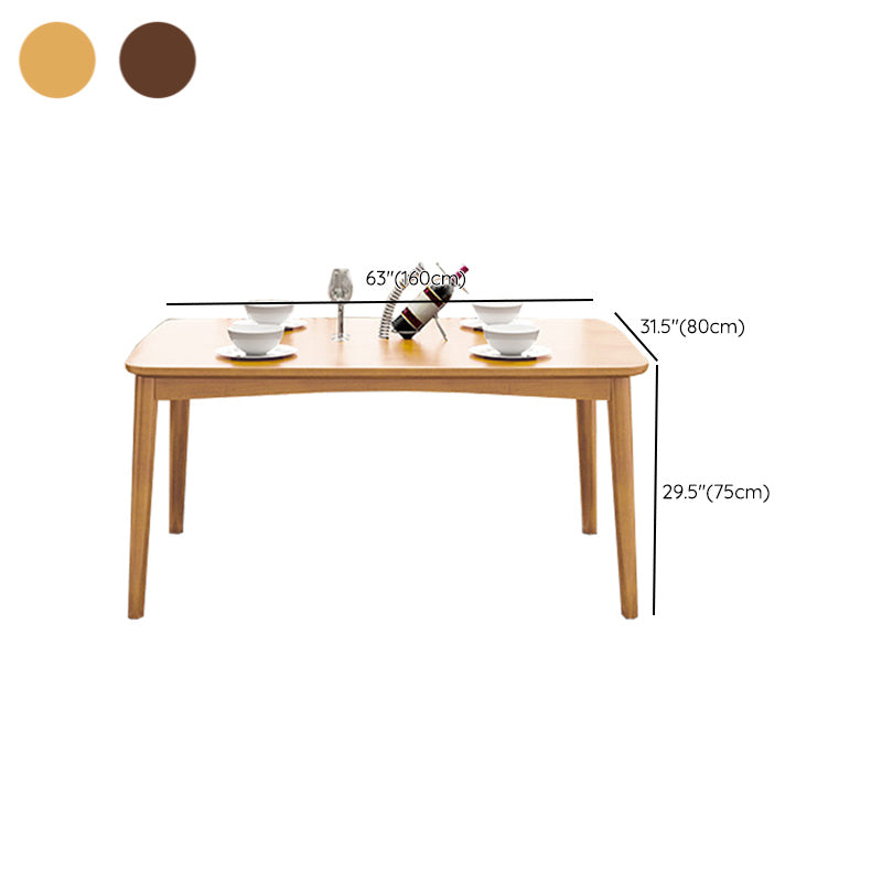 Contemporary 1/2/5/7 Pieces Furniture Rectangle Solid Wood Dining Room Set for Home