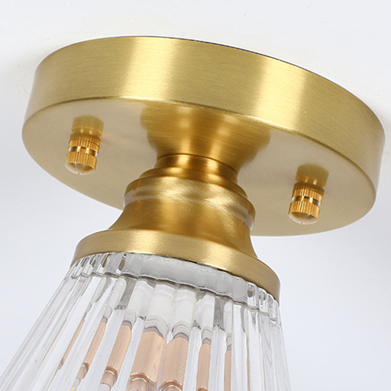 Nordic Style 1-Light Ceiling Lamp Glass Shade Ceiling Light for Living Room