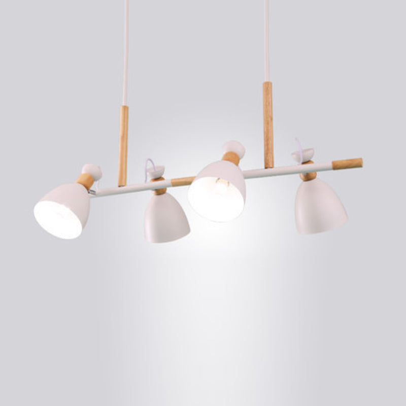 Contemporary Island Light Macaroon Metal Pendant Lighting Fixture for Dining Room
