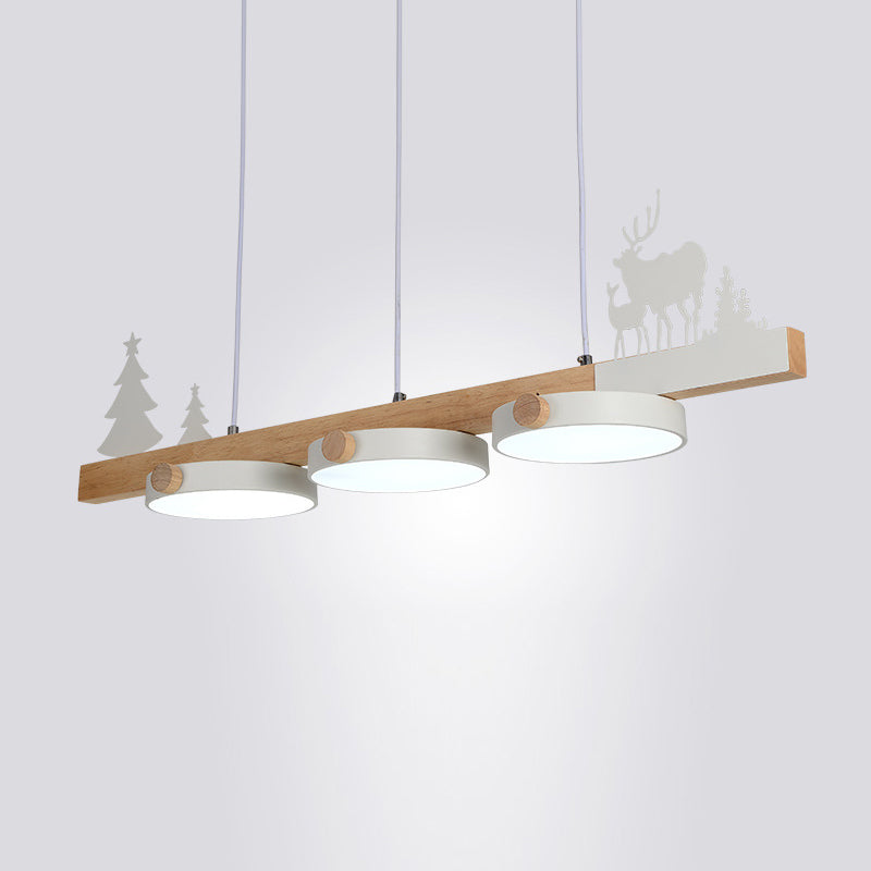 Contemporary Island Light Colorful LED Pendant Lighting Fixture for Dining Room