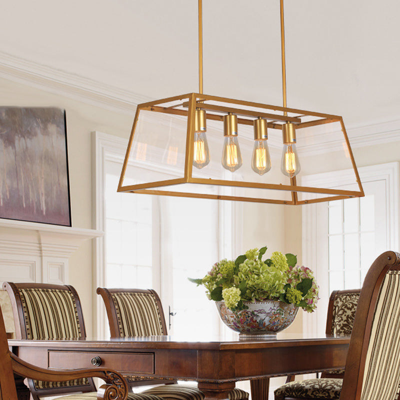 Industrial Island Light Simple Metal Pendant Lighting Fixture for Dining Room