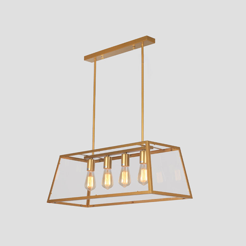 Industrial Island Light Simple Metal Pendant Lighting Fixture for Dining Room