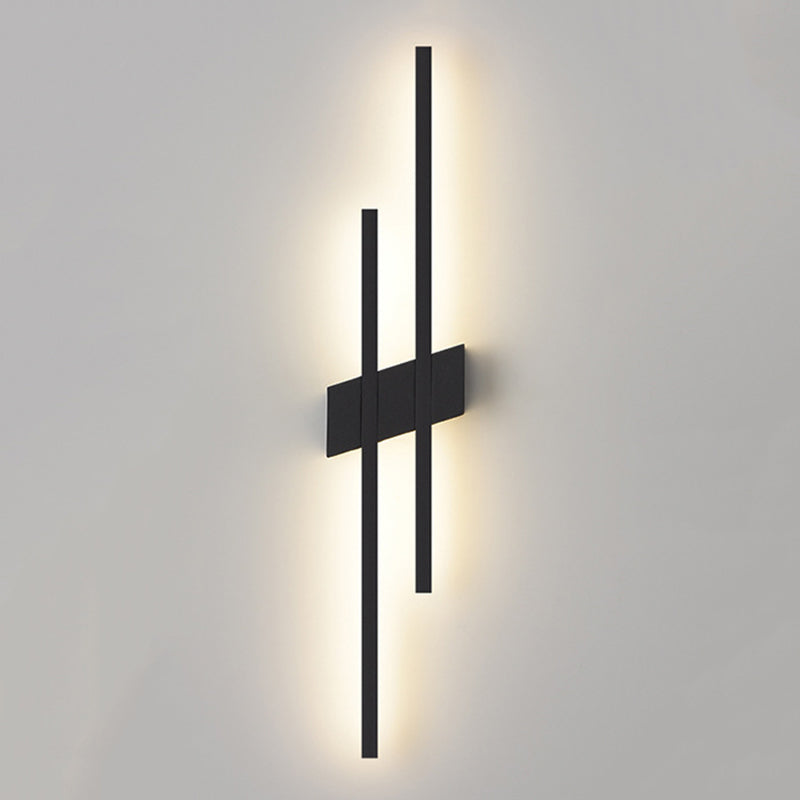 Minimalism Brass Wall Sconce Linear LED Sconce Lighting for Living Room