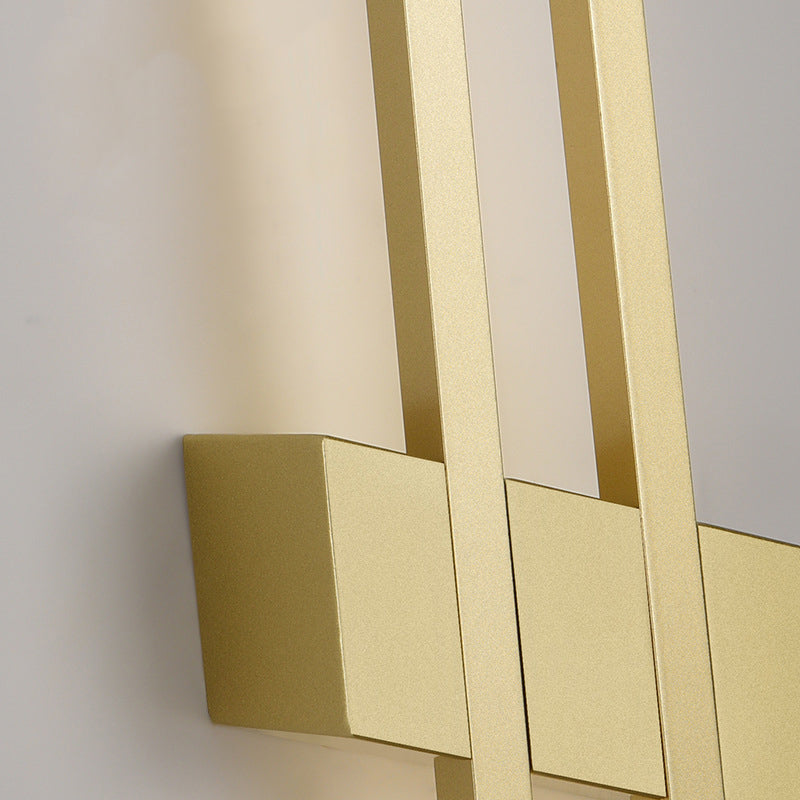 Minimalism Brass Wall Sconce Linear LED Sconce Lighting for Living Room