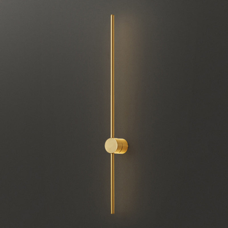 Minimalism LED Wall Sconce Thin-Line Sconce Lighting with Brass for Living Room
