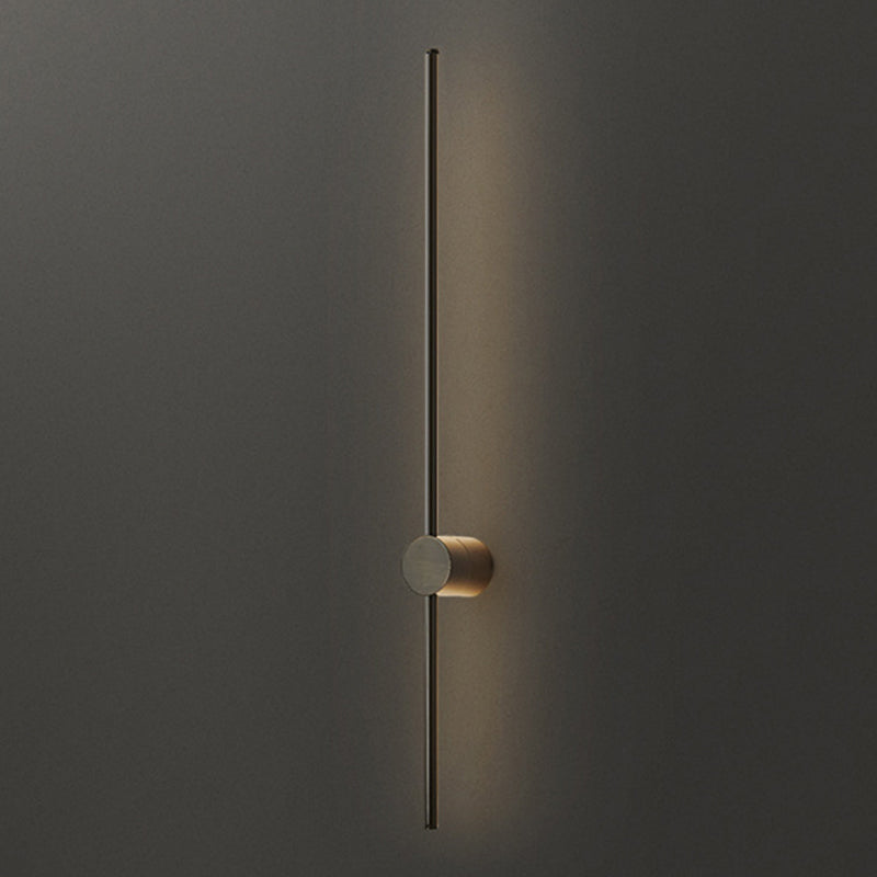 Minimalism LED Wall Sconce Thin-Line Sconce Lighting with Brass for Living Room