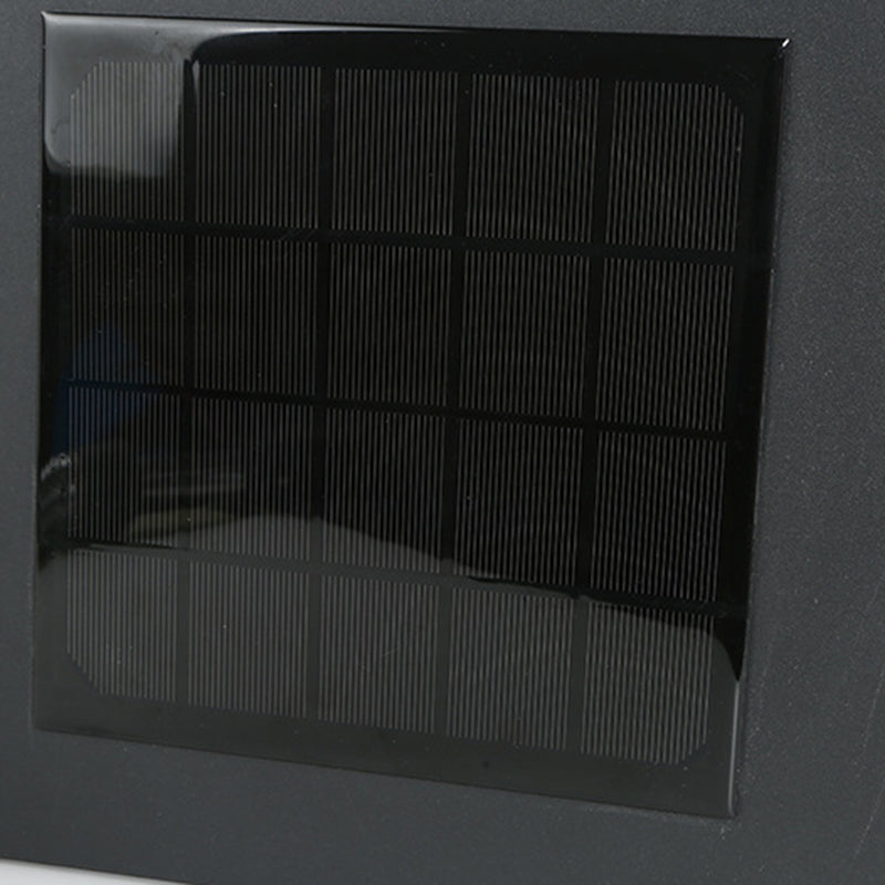 Black Waterproof Pillar Lamp Square Solar Outdoor Lights for Garden