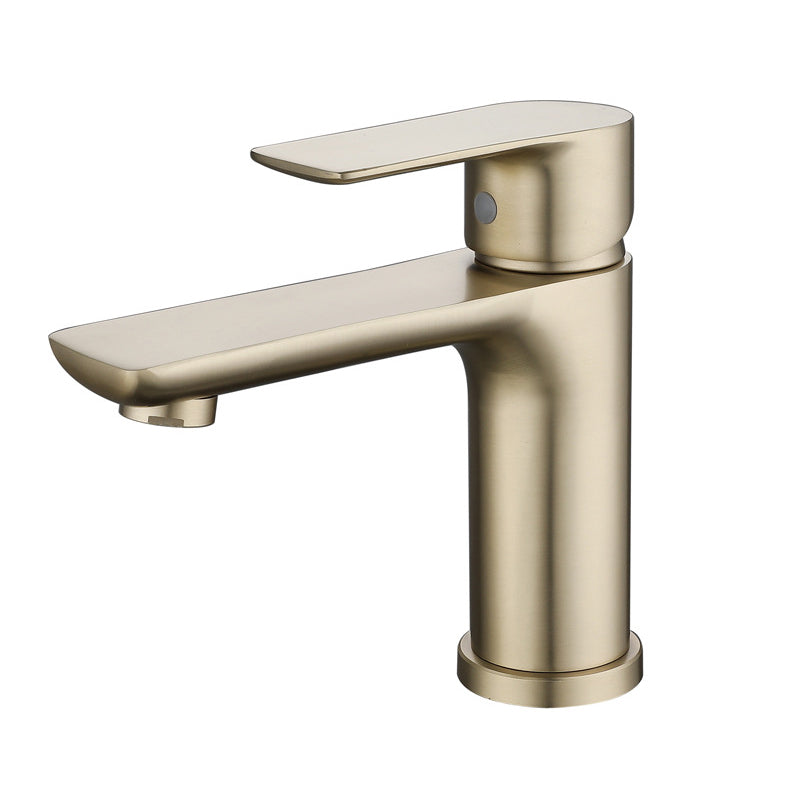 Modern Brass Basin Faucet Single Hole Bathroom Faucet Lever Handle Sink Faucet