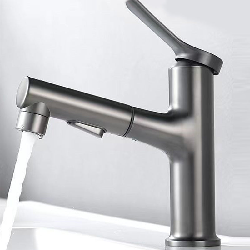 Vessel Sink Faucet Contemporary Pull-out Faucet with Swivel Spout