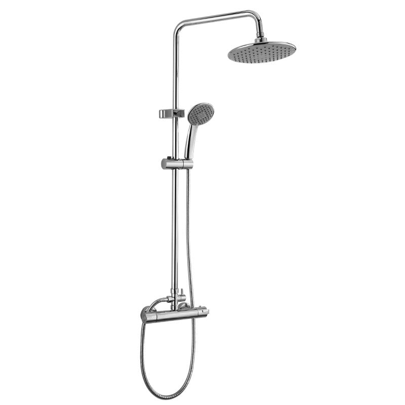 Shower System Rain Massage Jet Round Adjustable Spray Pattern Shower Trim