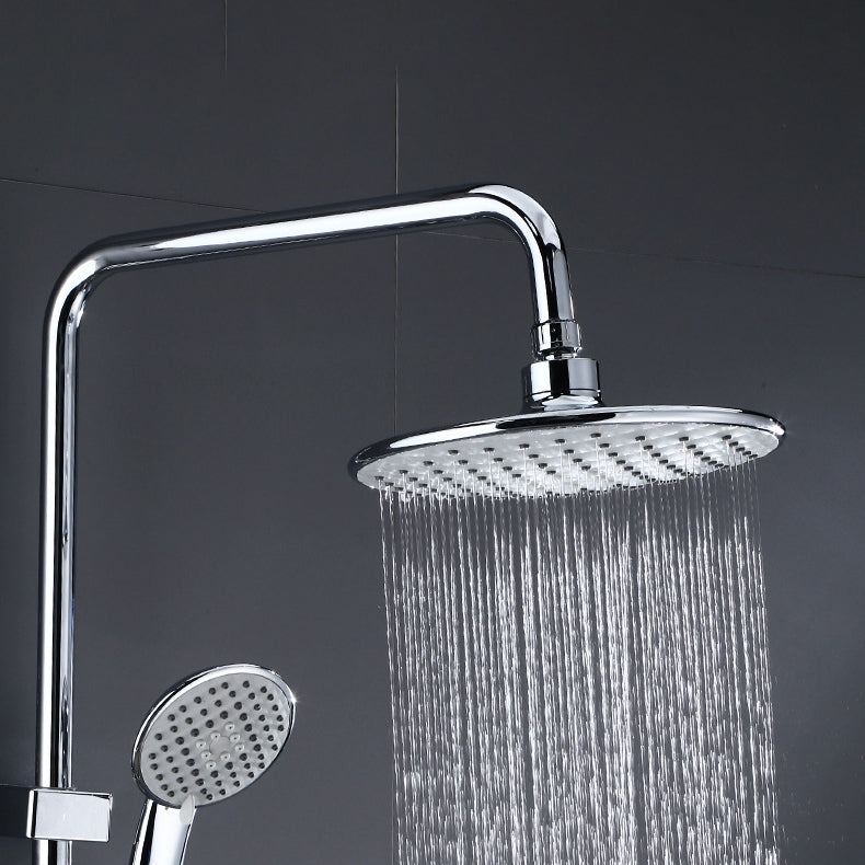 Shower System Rain Massage Jet Round Adjustable Spray Pattern Shower Trim