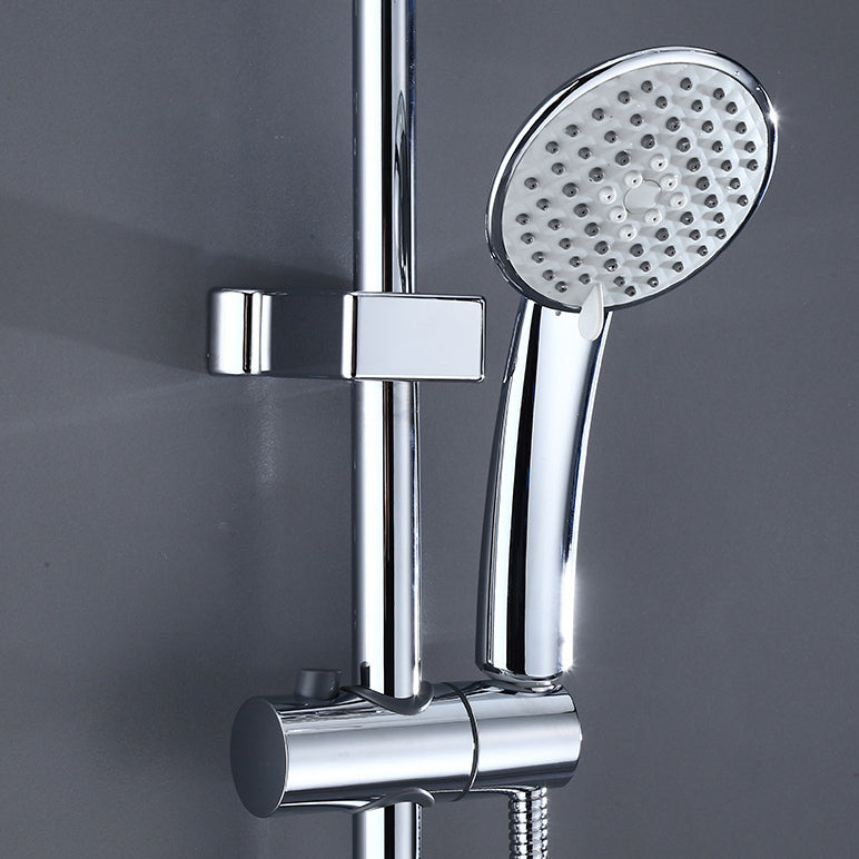 Shower System Rain Massage Jet Round Adjustable Spray Pattern Shower Trim