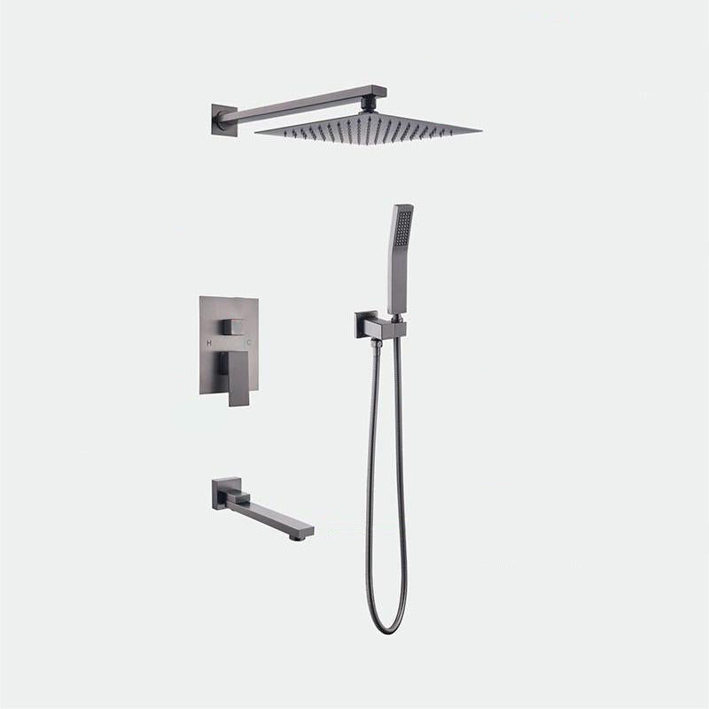 Modern Shower System Brass Adjustable Shower Head Temperature Control Shower Faucet