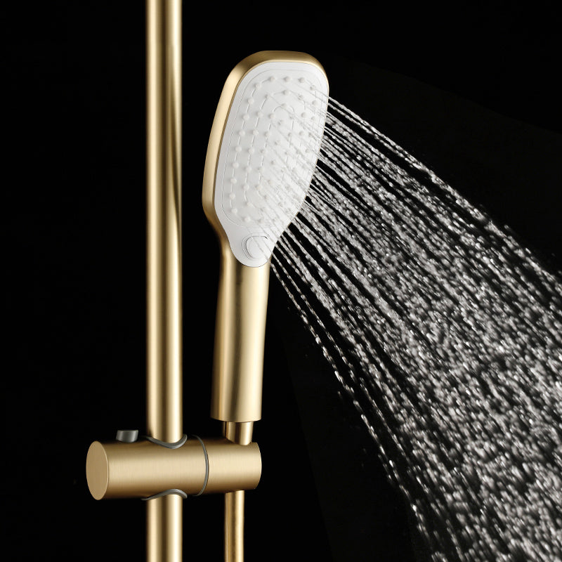 Shower System Trim Lever Hand Square Massage Jet Shower Combo
