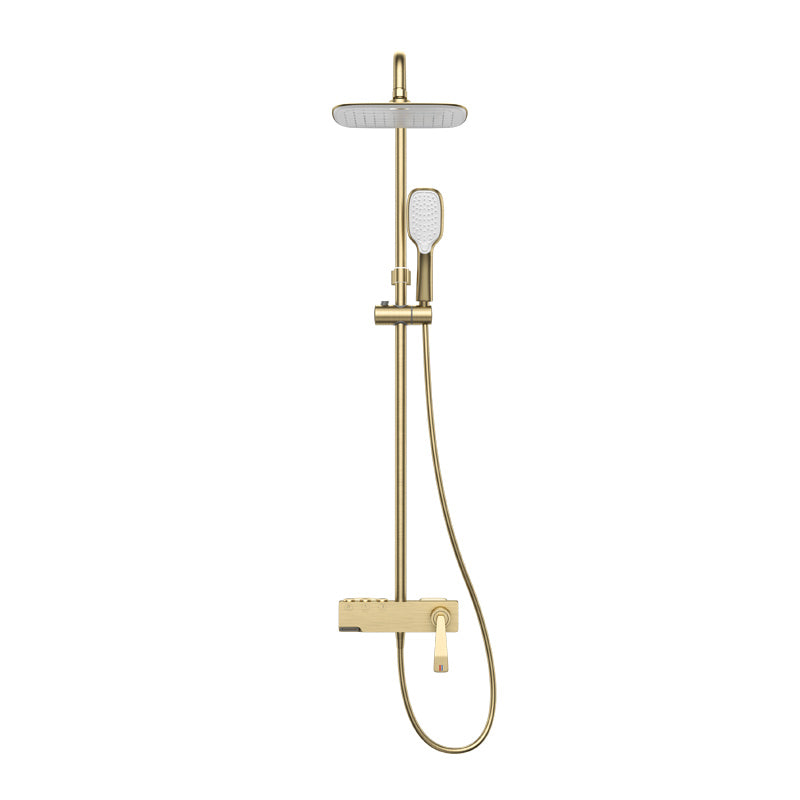 Shower System Trim Lever Hand Square Massage Jet Shower Combo