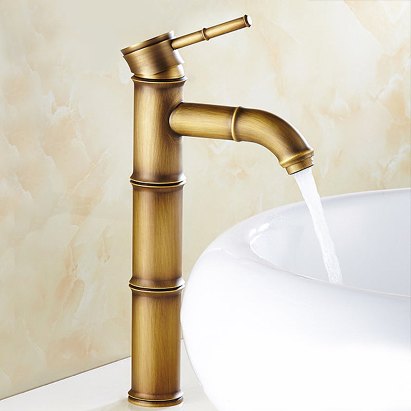 Country Style Faucet One Hole Vessel Sink Faucet with One Lever Handle