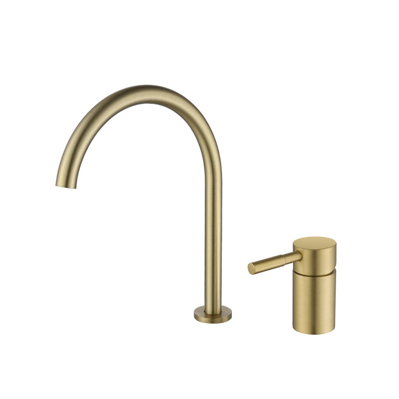 Single Handle Basin Faucet Circular Luxury Vanity Sink Faucet for Bathroom