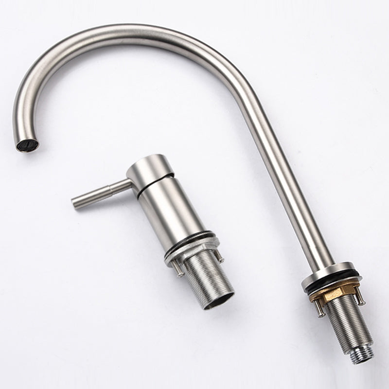 Single Handle Basin Faucet Circular Luxury Vanity Sink Faucet for Bathroom