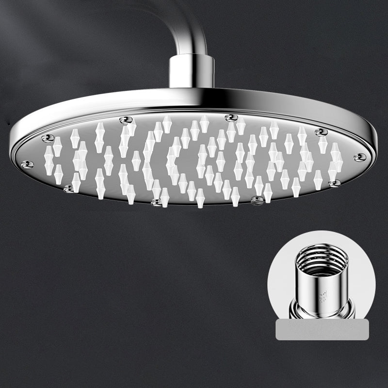 Modern Shower Head Combo Dual Shower Head Polished Stainless Steel Wall-Mount Shower Head