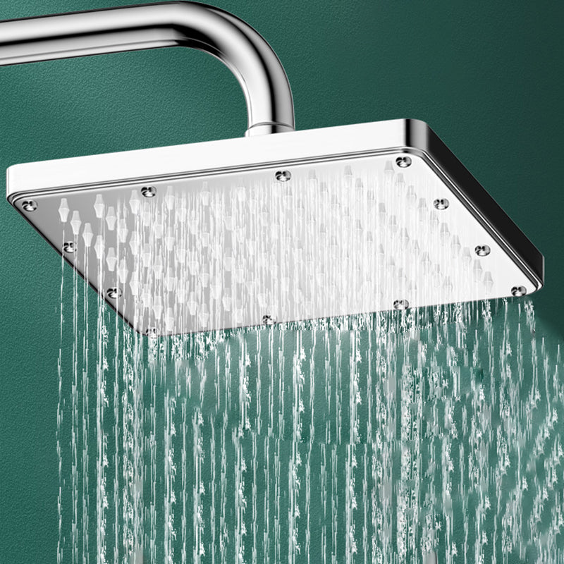 Modern Shower Head Combo Dual Shower Head Polished Stainless Steel Wall-Mount Shower Head