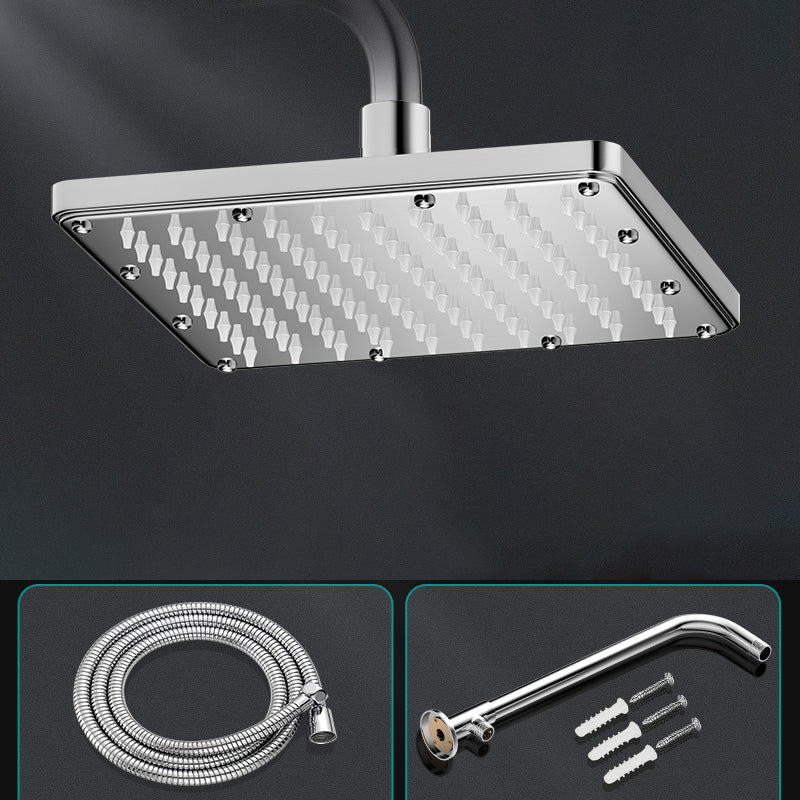 Modern Shower Head Combo Dual Shower Head Polished Stainless Steel Wall-Mount Shower Head