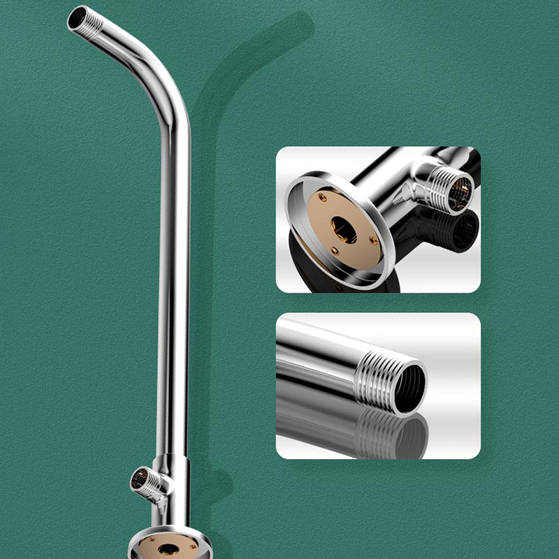 Modern Shower Head Combo Dual Shower Head Polished Stainless Steel Wall-Mount Shower Head