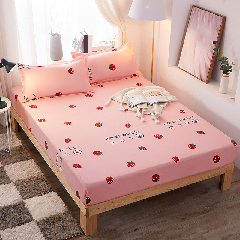Plain Weave Bed Sheet Set Polyester Breathable Pillowcase 1 and 3 Piece Sheet