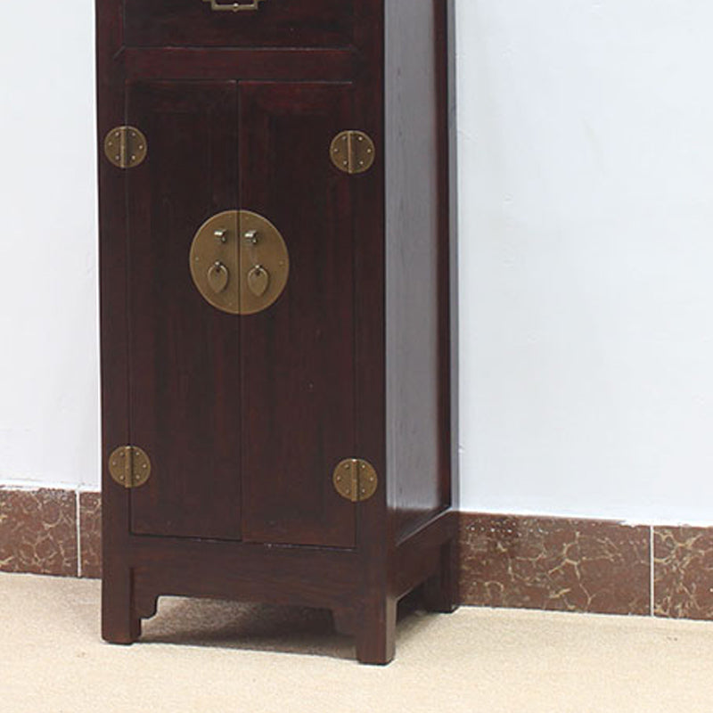 Modern Solid Wood Accent Chest Standard Ring Pulls Accent Cabinet