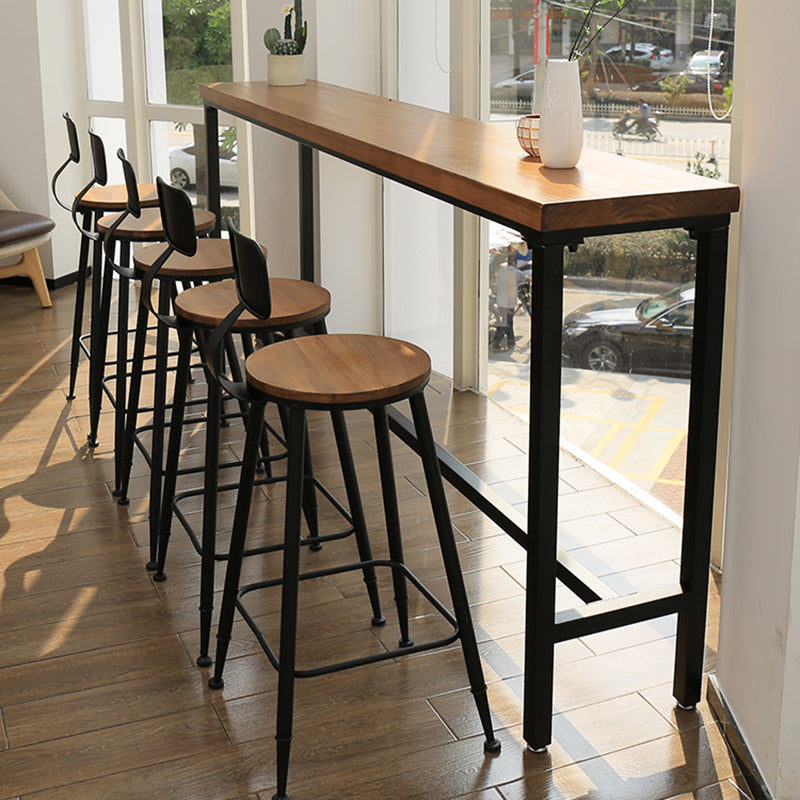 Contemporary Solid Wood Pub Set 1/6 Pieces Rectangle Bar Height Bar Set