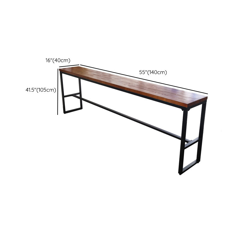 Contemporary Solid Wood Pub Set 1/6 Pieces Rectangle Bar Height Bar Set