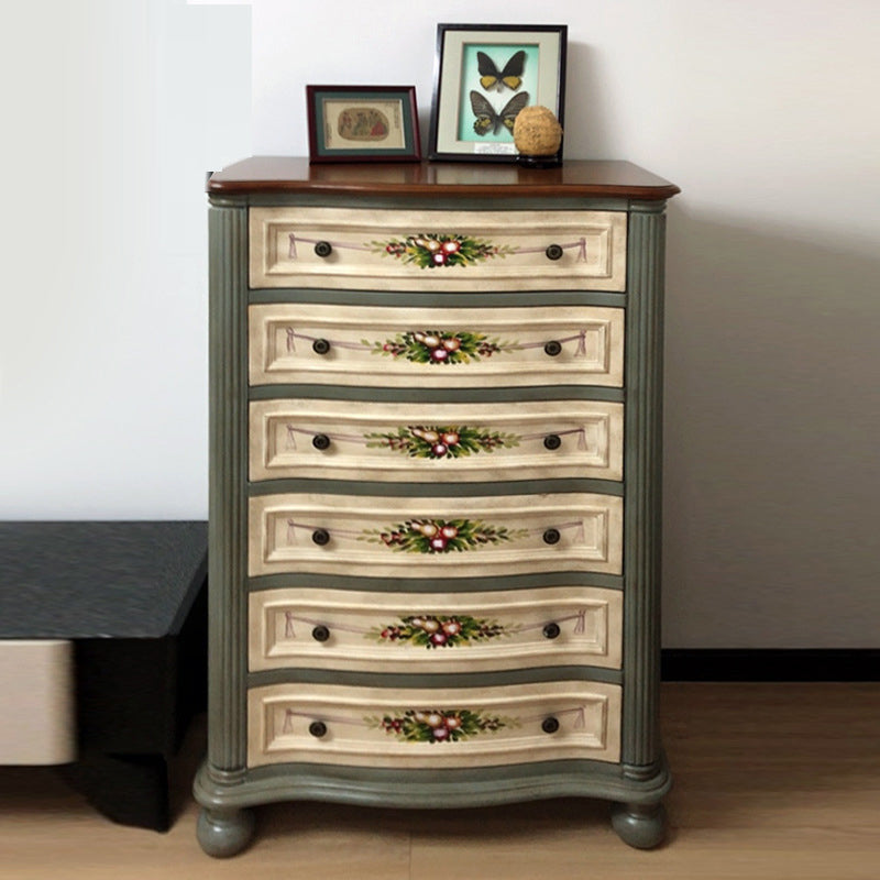 Traditional Storage Dresser Wooden Chest Dresser with Drawers