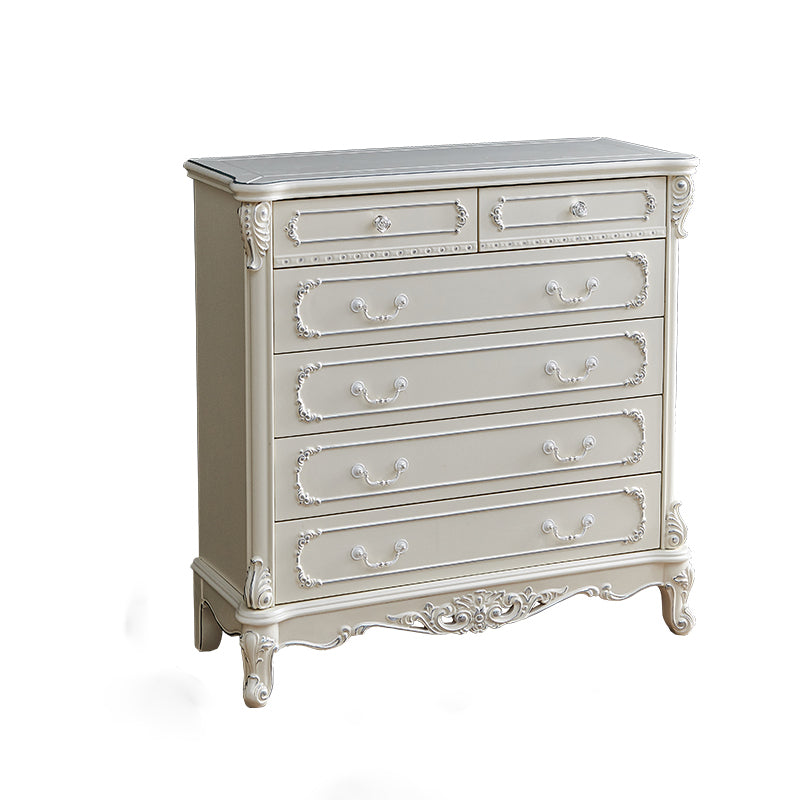 Traditional Storage Chest Dresser Solid Wood Dresser for Home