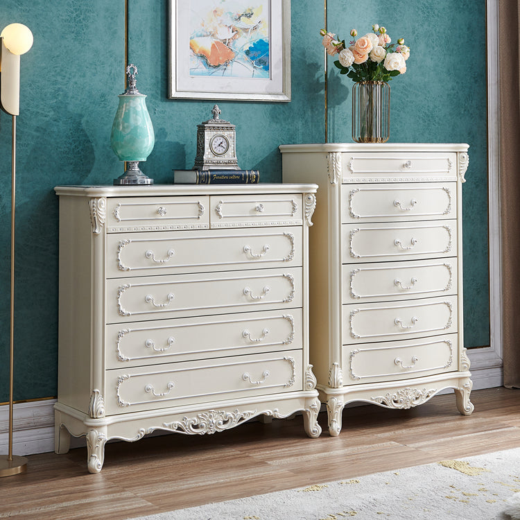 Traditional Storage Chest Dresser Solid Wood Dresser for Home
