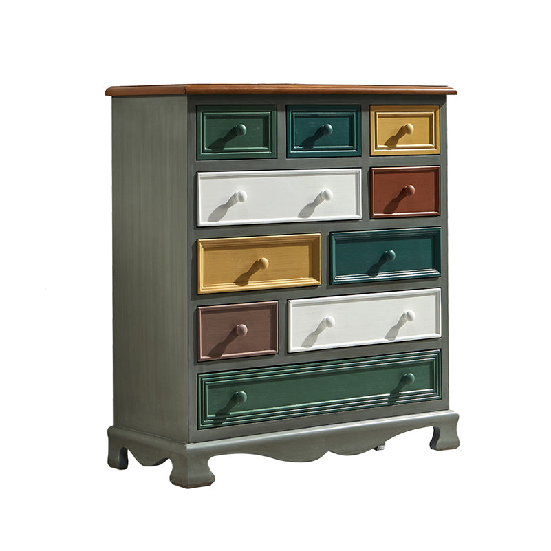 Traditional Storage Chest Dresser Wooden Storage Chest with Drawers for Bedroom