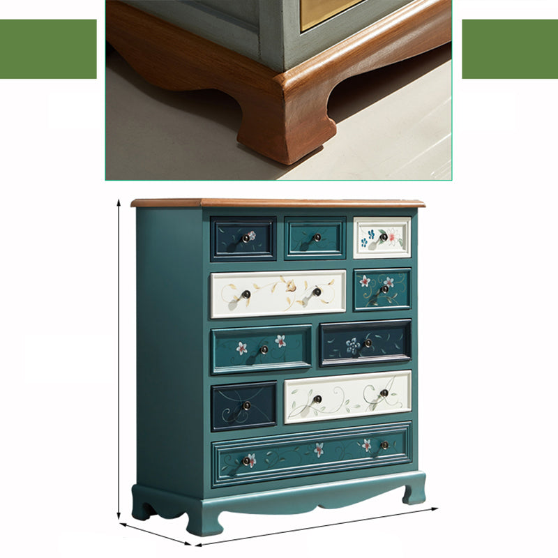 Traditional Storage Chest Dresser Wooden Storage Chest with Drawers for Bedroom