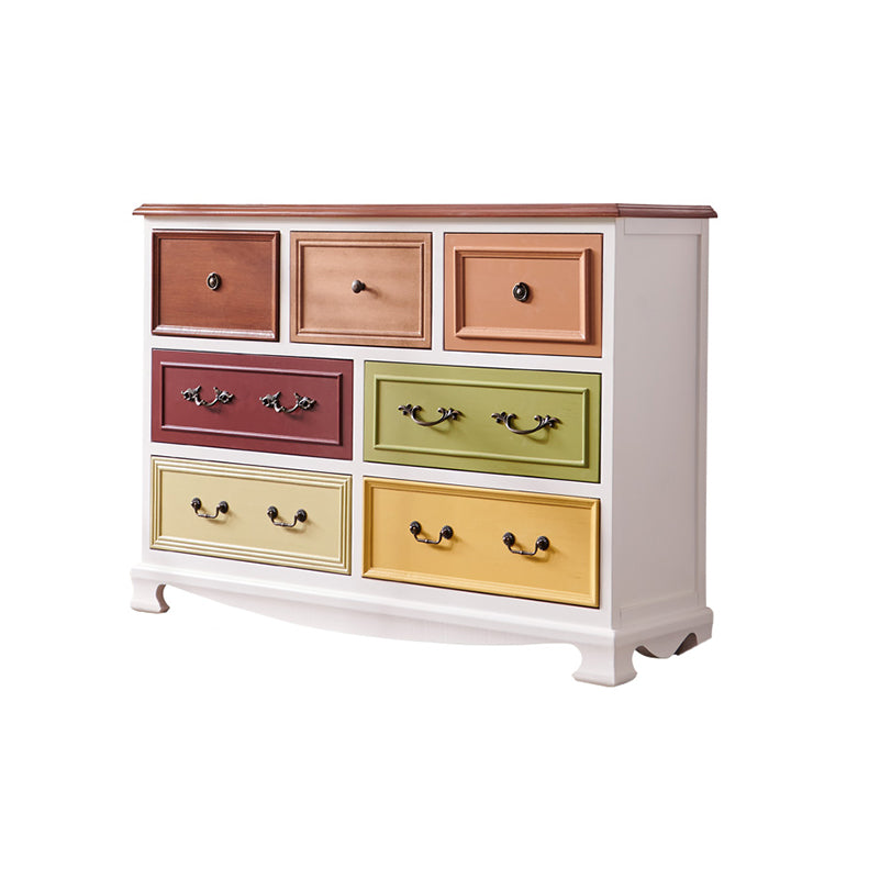 Traditional Storage Chest Dresser Wooden Storage Chest with Drawers for Bedroom