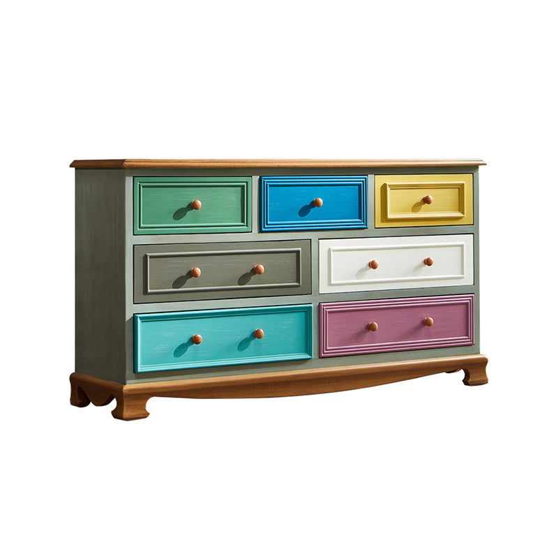 Traditional Storage Chest Dresser Wooden Storage Chest with Drawers for Bedroom