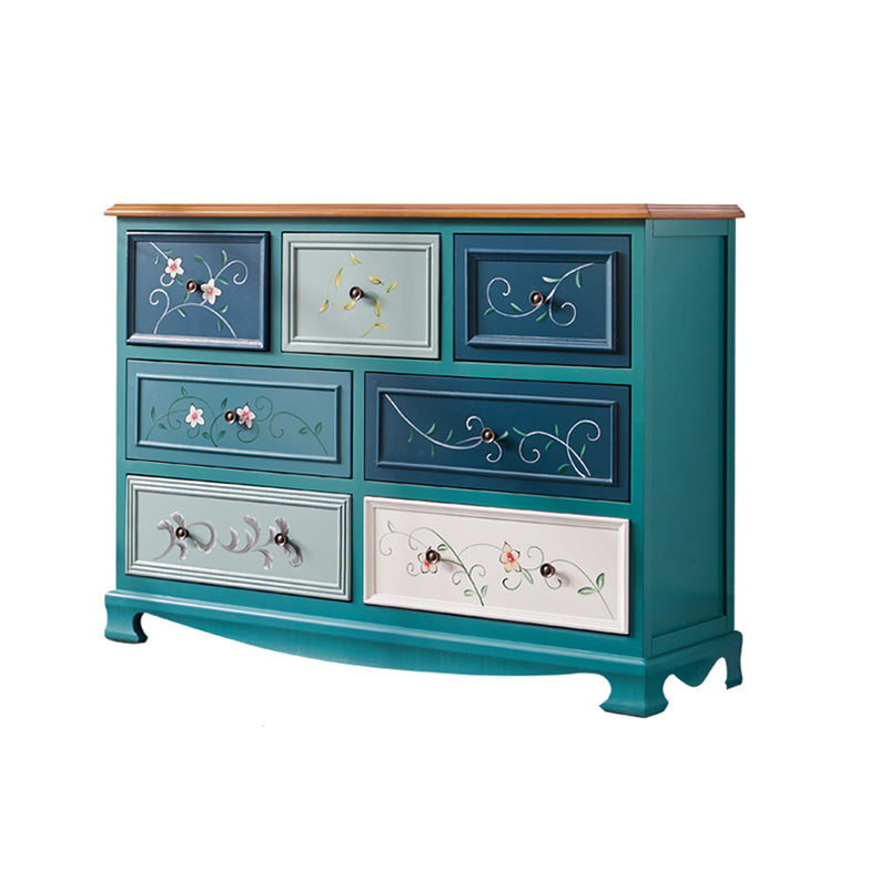 Traditional Storage Chest Dresser Wooden Storage Chest with Drawers for Bedroom