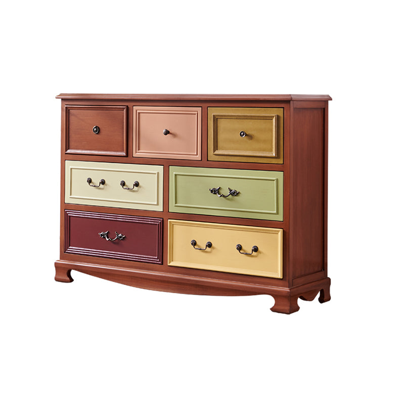 Traditional Storage Chest Dresser Wooden Storage Chest with Drawers for Bedroom