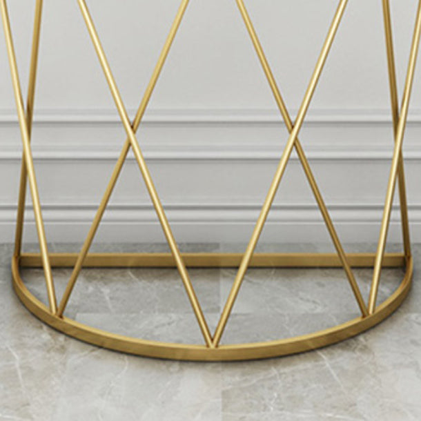 Glam Marble Console Table Stain Resistant Console Sofa Table for Hall