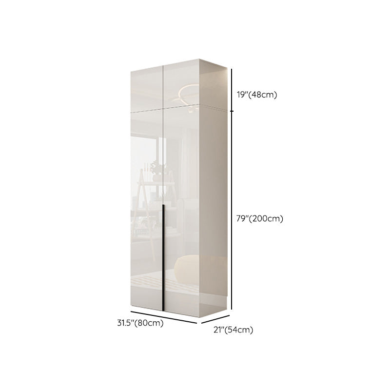 White Colour Wooden Wardrobe Soft Close Drawer Wardrobe Closet for Bedroom