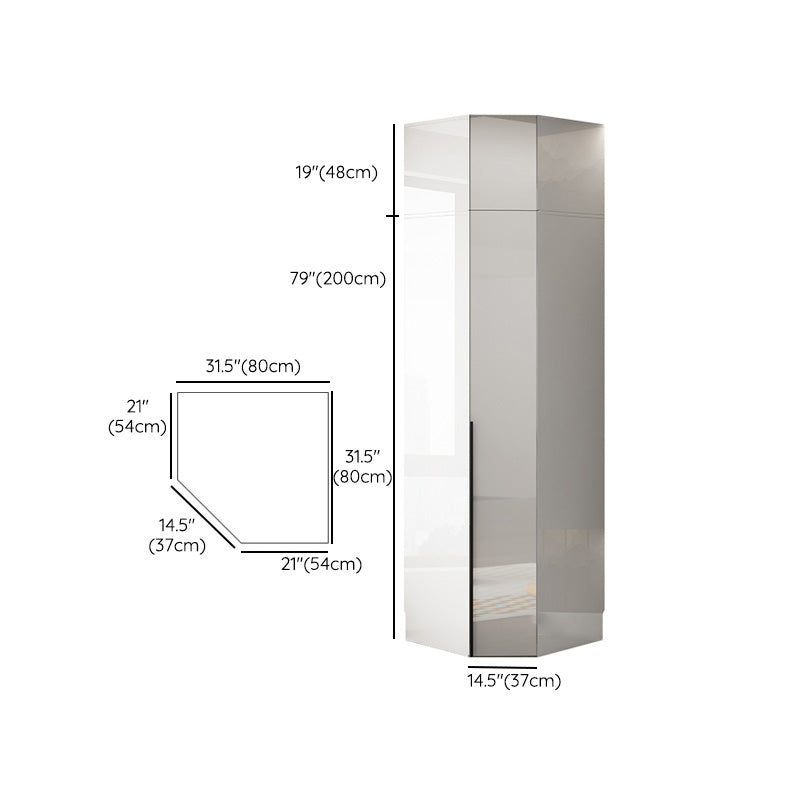 White Colour Wooden Wardrobe Soft Close Drawer Wardrobe Closet for Bedroom